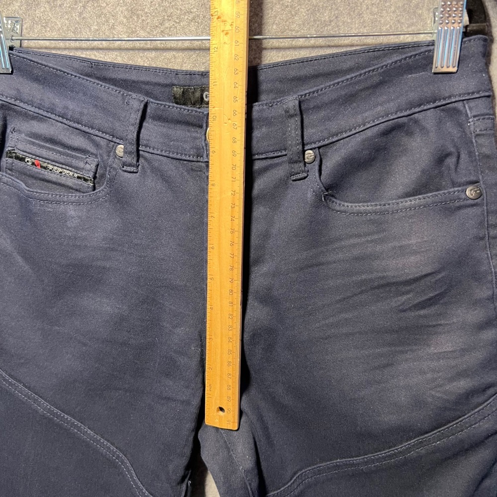 Fried Denim Mens Slim Fit‎ Moto Paneled Pants Navy Blue 32x32 Streetwear Biker - Picture 6 of 7